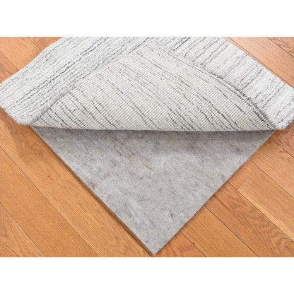 Modern and Contemporary Wool Hand Loomed Rug Ivory No Border 2.0X2.0 -O080359