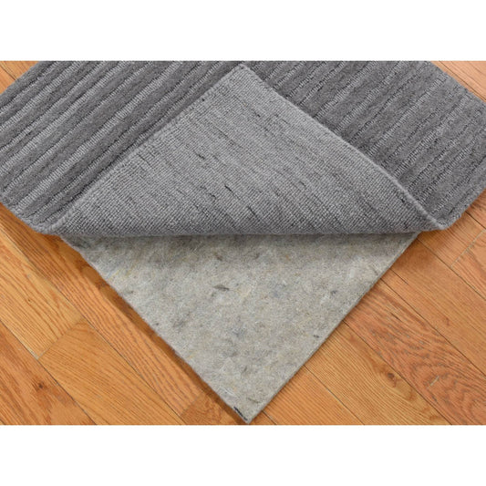 Modern and Contemporary Wool Hand Loomed Rug Grey No Border 2.0X2.0 -O080362