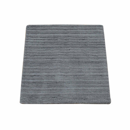 Modern and Contemporary Wool Hand Loomed Rug Grey No Border 2.0X2.1 -O080365