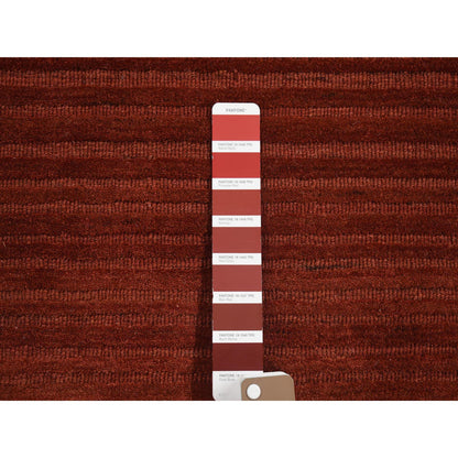 Modern and Contemporary Wool Hand Loomed Rug Red No Border 2.1X2.1 -O080369
