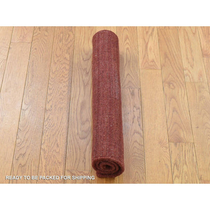 Modern and Contemporary Wool Hand Loomed Rug Red No Border 2.1X2.1 -O080369