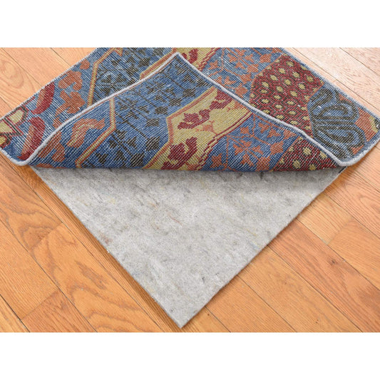Mamluk Wool Hand Knotted Rug Blue No Border 2.0X2.1 -O080370