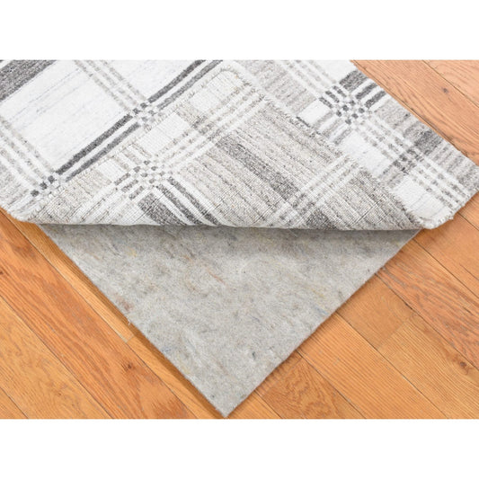 Modern and Contemporary Wool Hand Loomed Rug Ivory No Border 2.0X3.0 -O080371