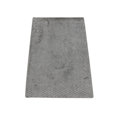 Modern and Contemporary Silk Hand Loomed Rug Beige No Border 2.0X3.1 -O080373