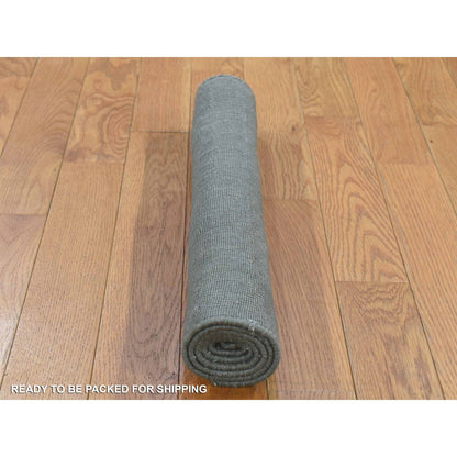 Modern and Contemporary Silk Hand Loomed Rug Beige No Border 2.0X3.1 -O080373