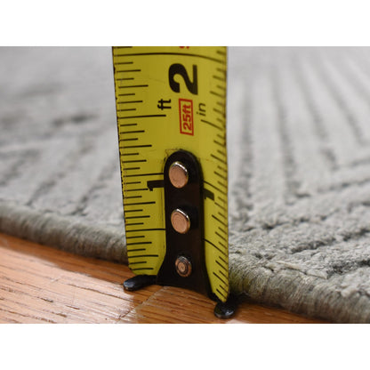 Modern and Contemporary Silk Hand Loomed Rug Beige No Border 2.0X3.1 -O080373