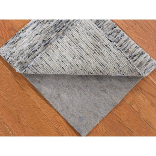 Modern and Contemporary Wool & Silk Hand Loomed Rug Brown No Border 1.9X2.1 -O080398