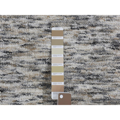 Modern and Contemporary Wool & Silk Hand Loomed Rug Brown No Border 1.9X2.1 -O080398