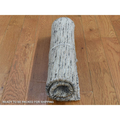 Modern and Contemporary Wool & Silk Hand Loomed Rug Brown No Border 1.9X2.1 -O080398