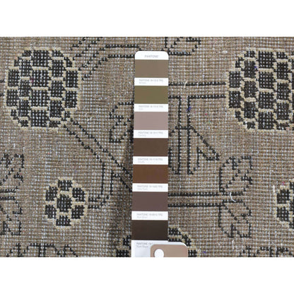 Khotan and Samarkand Wool Hand Knotted Rug Brown Brown 2.1X2.2 -O080399