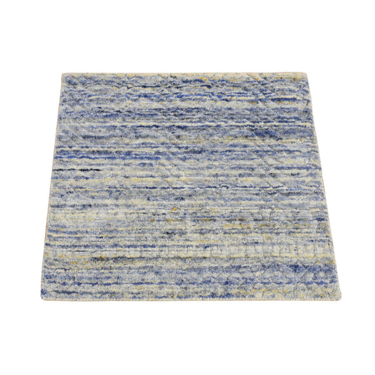 Modern and Contemporary Wool Hand Loomed Rug Ivory No Border 2.0X2.0 -O080407