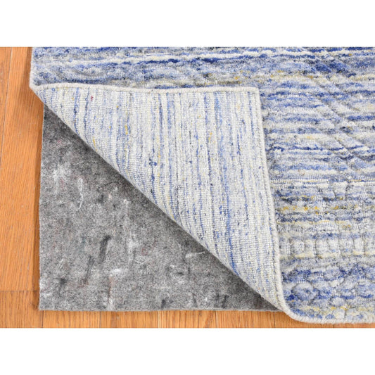 Modern and Contemporary Wool Hand Loomed Rug Ivory No Border 2.0X2.0 -O080407