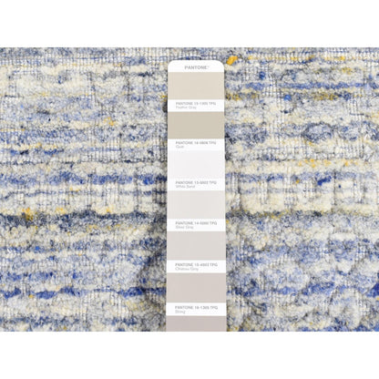 Modern and Contemporary Wool Hand Loomed Rug Ivory No Border 2.0X2.0 -O080407