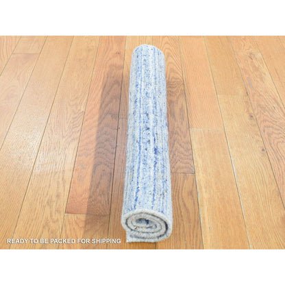 Modern and Contemporary Wool Hand Loomed Rug Ivory No Border 2.0X2.0 -O080407