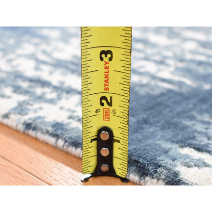 Modern and Contemporary Wool & Silk Hand Knotted Rug Ivory No Border 2.1X3.1 -O080416