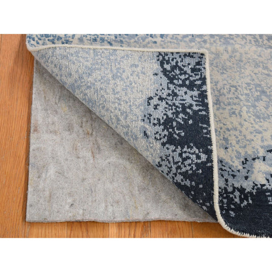 Modern and Contemporary Wool Hand Knotted Rug Grey No Border 2.0X3.2 -O080428