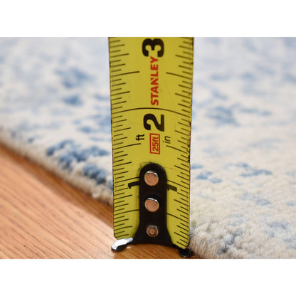 Modern and Contemporary Wool Hand Knotted Rug Grey No Border 2.0X3.2 -O080428