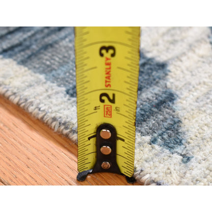 Modern and Contemporary Wool & Silk Hand Knotted Rug Ivory No Border 2.1X3.2 -O080460