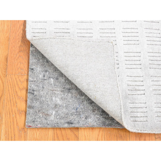Modern and Contemporary Wool Hand Loomed Rug Grey No Border 2.0X3.1 -O080461