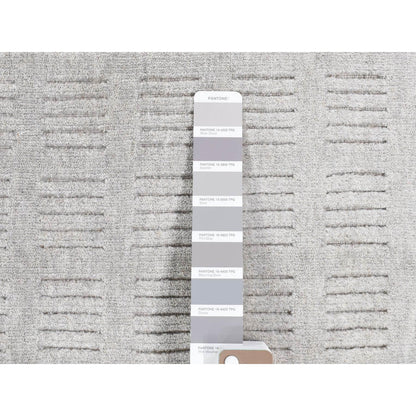 Modern and Contemporary Wool Hand Loomed Rug Grey No Border 2.0X3.1 -O080461