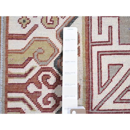 Khotan and Samarkand Wool Hand Knotted Rug Ivory No Border 2.0X2.2 -O080464
