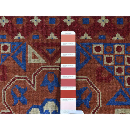 Mamluk Wool Hand Knotted Rug Brown No Border 2.1X2.1 -O080467