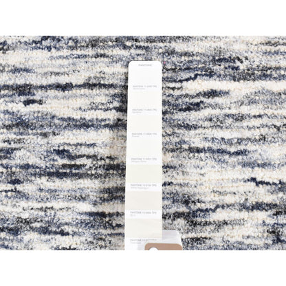 Modern and Contemporary Wool & Silk Hand Knotted Rug Ivory No Border 1.10X2.0 -O080470