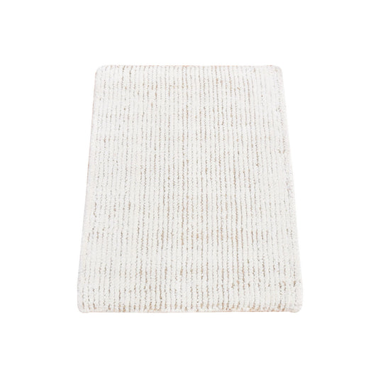 Modern and Contemporary Wool & Silk Hand Knotted Rug Ivory No Border 1.5X2.0 -O080471