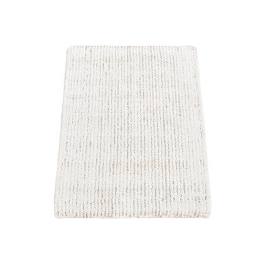 Modern and Contemporary Wool & Silk Hand Knotted Rug Ivory No Border 1.5X2.0 -O080471