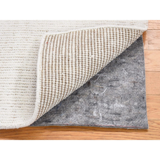 Modern and Contemporary Wool & Silk Hand Knotted Rug Ivory No Border 1.5X2.0 -O080471