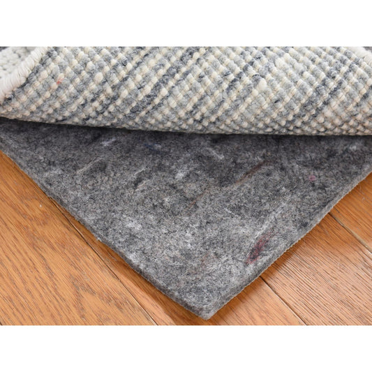 Modern and Contemporary Wool Hand Knotted Rug Ivory No Border 1.1X1.1 -O080495