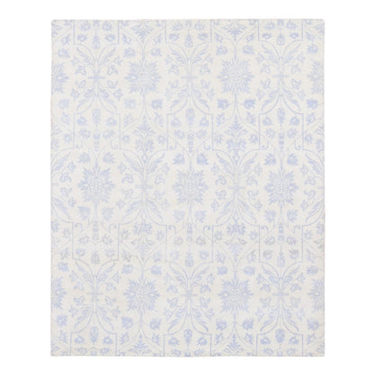 Oushak And Peshawar Wool Hand Knotted Rug Beige No Border 8.0X9.10 -O080503