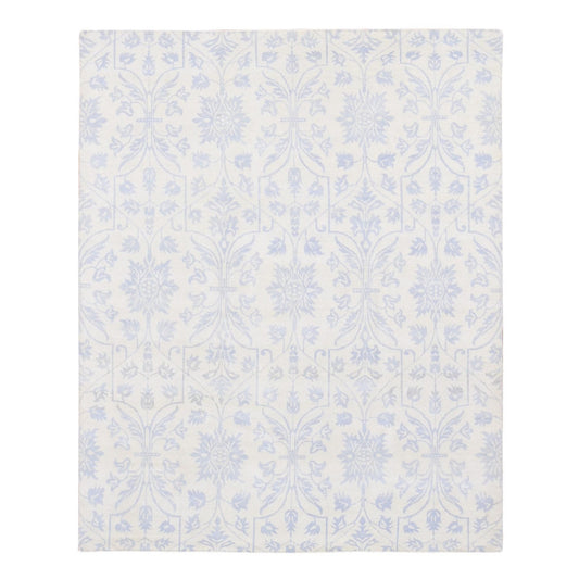 Oushak And Peshawar Wool Hand Knotted Rug Beige No Border 8.0X9.10 -O080503