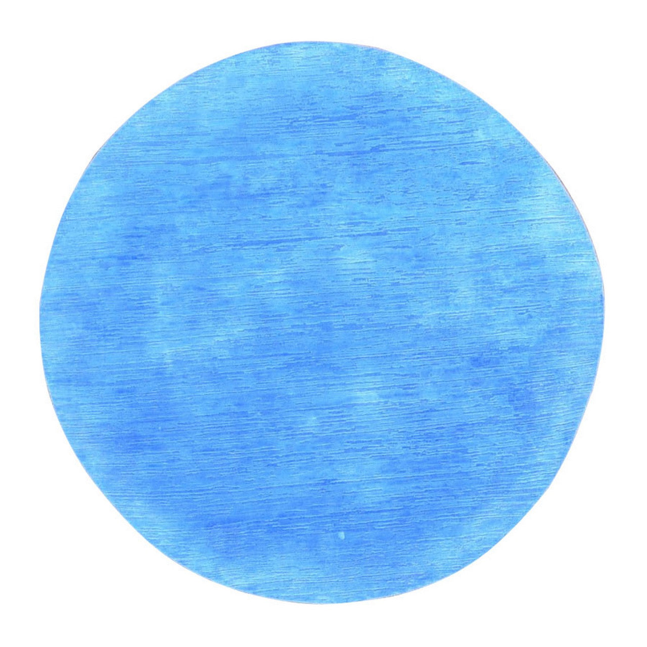Blue 6'1" x 6'1" Overdyed & Vintage Hand knotted Wool Rug - Sku: O080523