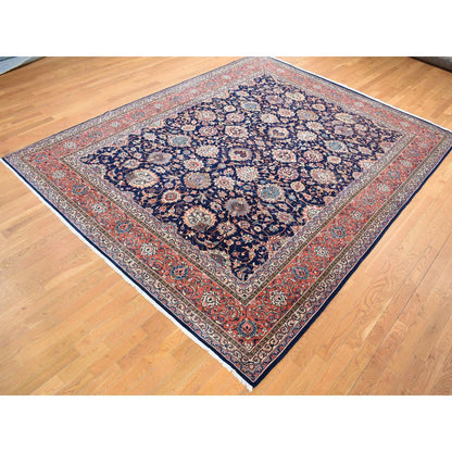 Persian Wool Hand Knotted Rug Blue Red 9.2X12.0 -O080528