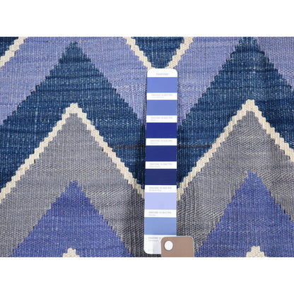 Flat Weave Wool Hand Woven Rug Pink No Border 5.9X8.0 -O080553