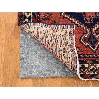 Persian Wool Hand Knotted Rug Red Ivory 5.5X7.0 -O080570