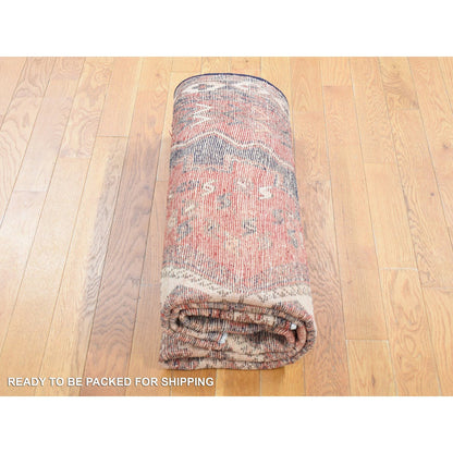 Persian Wool Hand Knotted Rug Red Ivory 5.5X7.0 -O080570