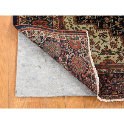 Persian Wool Hand Knotted Rug Blue Midnight Blue 4.2X6.6 -O080601