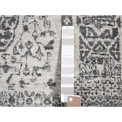 Mamluk Wool Hand Knotted Rug Grey No Border 2.0X2.1 -O080607