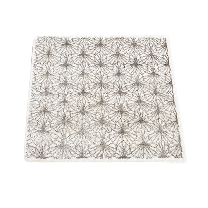 Modern and Contemporary Wool & Silk Hand Knotted Rug Ivory No Border 2.0X2.1 -O080608