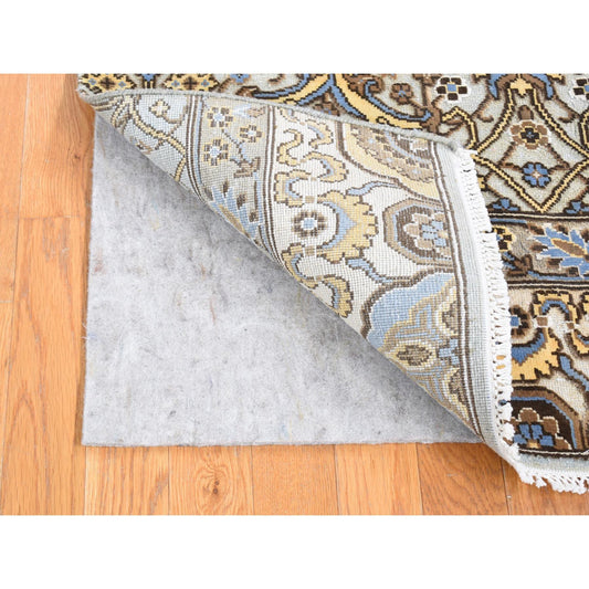 Rajasthan Wool Hand Knotted Rug Grey No Border 2.0X3.2 -O080613