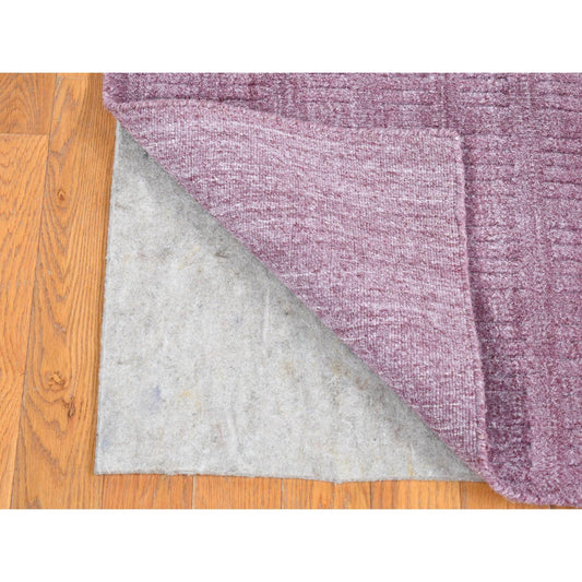 Modern and Contemporary Wool Hand Loomed Rug Purple No Border 2.0X3.0 -O080621