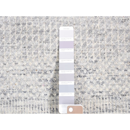 Modern and Contemporary Wool Hand Knotted Rug Grey No Border 2.0X3.0 -O080625