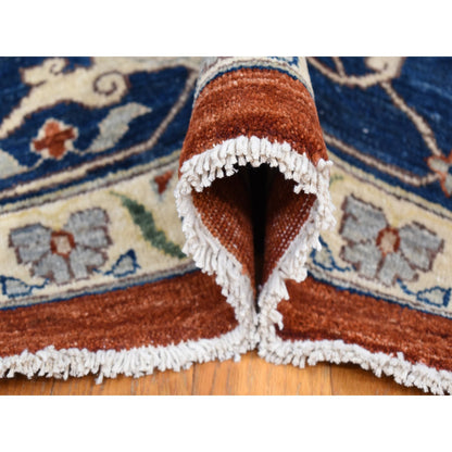 Heriz Wool Hand Knotted Rug Red Midnight Blue 10.0X13.10 -O080627