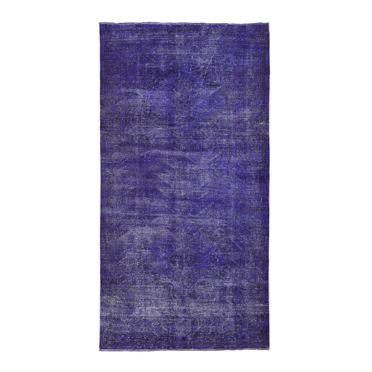 Purple 5'1" x 9'9" Oushak And Peshawar Hand knotted Wool Rug - Sku: O080656
