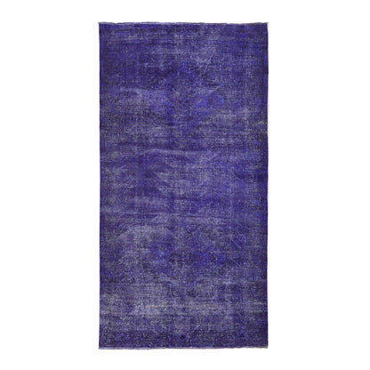 Oushak And Peshawar Wool Hand Knotted Rug Purple No Border 5.1X9.9 -O080656
