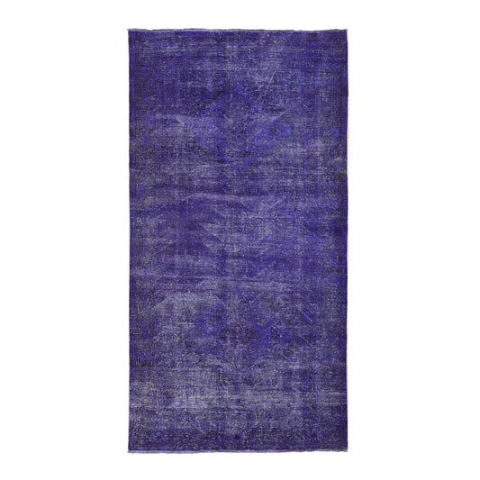 Oushak And Peshawar Wool Hand Knotted Rug Purple No Border 5.1X9.9 -O080656
