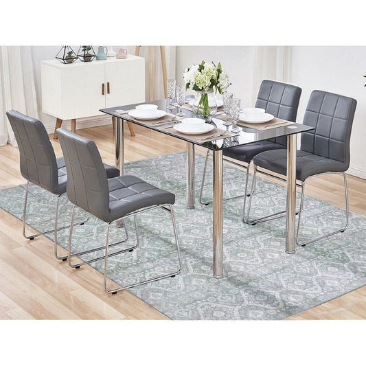 Transitional Wool & Silk Hand Knotted Rug Green Pine Green 8.0X10.1 -O080677