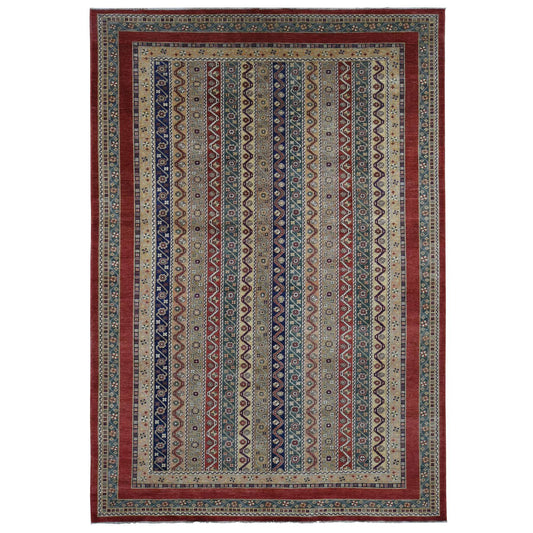 Kazak Wool Hand Knotted Rug Red Red 10.0X13.9 -O080721